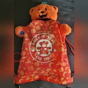 Pumpkin light up build a bear with bag